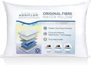 Mediflow 1001 First & Original Water Pillow, clinically Proven to Reduce Neck Pain. Therapeutic, Ideal for Those who Suffer from Sleep Trouble and Whiplash, Single Pack, White