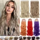 Real Natural One Piece Long Curly Clip In As Human Hair Extensions 3/4 Full Head