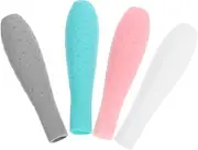 Happyyami 4pcs Ergonomic Silicone Grip Holder for Enhanced Writing and Drawing Experience Non Slip Pencil Sleeve Compatible with Pencil Secure Fit Improved Precision Comfortable Design