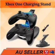 BLACK DUAL USB CHARGER DOCKING STATION CHARGING STAND FOR XBOX ONE CONTROLLER