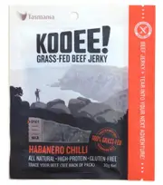 Kooee! Snacks Beef Jerky - Habanero Chilli (Gluten Free) - 30g.