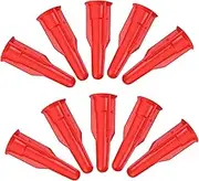 TEHAUX 20Pcs Caulk Nozzles with Caps Sealant Nozzles for Kitchen Bathroom Prevents Air Increases Glue Shelf Life Compatible with Mastic Caulk