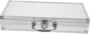 [TOYANDONA] Portable Aluminum Storage Case Hard Shell Pilot's Case Tool Box Metal Briefcase Lightweight Lockable