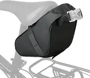 Gungtj Mountain Bike Saddle Bag - Waterproof Cycling Tail Pack - Anti-Slip Double-Locking Bike Saddle Bag for Beach Grocery Travel Gravel Dirt Riding