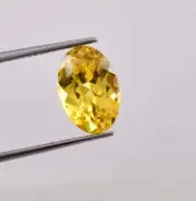 11 x 8 mm Flawless 4.50 Ct 100% Natural Golden Yellow Sapphire Git Certified