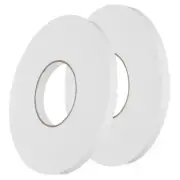 2pcs Double Sided Foam Tape PE Sponge Mounting Tape White, 50ft x1/2"x1/16"