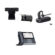 Yealink MP56 MS Teams IP Corded/Cordless Phone Bundle, BH71 Headset, Pack of 4
