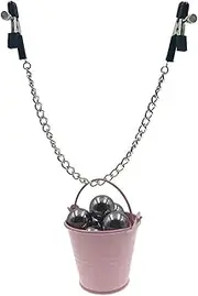 SM Bondage Nipple clamp penis ball pendant training couple sm games sex toys orgasm toy exercise(With 5 balls)
