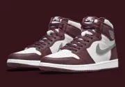 Nike Jordan 1 Retro High OG Bordeaux Sz 10.5 555088-611 BORDEAUX/WHITE-METALLIC