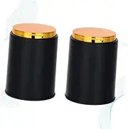 ibasenice 2pcs Funny Game Tool Dice Farkle Cup Shaking Dice Cup Gambling Dice Cup Entertainment Dice Cup Dot Dices Cup Small Dice Cup Round Dice Cup Bar Dice Cup Quiet Dice Cup Black