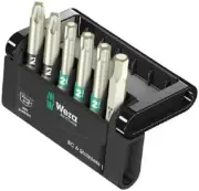 Wera Bit-Check DRIVER BIT SET 6Pcs Hexagon Hex 5.5, Pozidriv PZ2, Torx T20 & T25