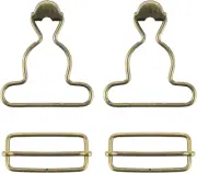 2 Pairs Overall Buckles Clips Replacement Dungaree Buckle Clips for Rompers Bib