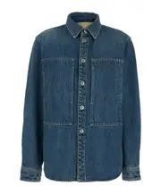 Jil Sander Logo Patch Bottoned Denim Shirt S,XS blue