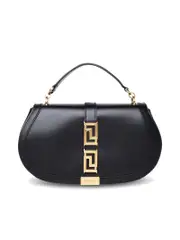 Versace Greca Goddess Shoulder Bag in Black