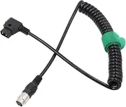 HangTon Power Cable for Fujinon Nikon Canon B4 ENG 2/3" Lens Servo D-Tap to Hirose 12 Pin Female Coiled