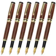 Classic Fountain Pen Kit, Gold Finish, 6 Pack, Legacy Woodturning