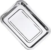 Zerodeko Stainless Steel Grill Plate Dish Drying Tray Grill Pan for Kitchen Use Dishwasher Safe Multi Functional Long Lasting Construction