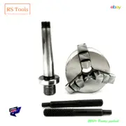 3Jaw 50mm Mini Lathe Chuck 2" Inch Mount M14x1 Baby 1MT Shank MT1 Drawbar M6x1
