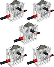 5 Sets of Technical Parts Complete Gearbox Assembly Trans-Clear Wormbox Gear Motor Reducer Block Mindstorms Robotics ev3 NXT MOC Transparent Robotics Power Function Compatible with Part 6588