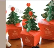 10Pcs Christmas Party Paper Favour Gift Cupcake Xmas Sweets Carrier Bags Boxes S
