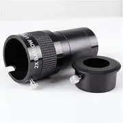 2inch 2X Barlow Lens Telescope Eyepiece Accessory(Black with Adapter)