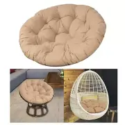 Hanging Basket Chair with Waterproof Upholstery and Comfy Round Cushion