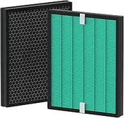 2 Pack Enhanced Filter Replacement 150 for Coway Airmega 150 Air Purifier, H13 Grade True HEPA and Activated Carbon Filter Set, AP-1019C-FP