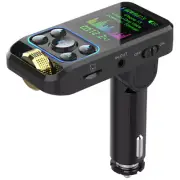 FM Transmitter Handsfree Car Radio Bluetooth 5.3 MP3 Player Quick Charge Adapter (for: Daihatsu)