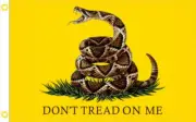Don't Tread On Me Flag 3x5 Ft - Yellow Tea Party Rattlesnake Gadsden -Dont Tread