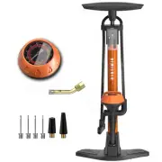 Bike Pump, Air Bicycle Pump Inflator with Pressure Gauge for Presta and Schra...