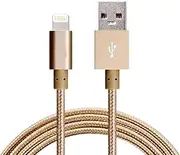 Astrotek USB Lightning Data Sync Charger Cable for iPhone 7S 7 Plus 6S 6 Plus 5 5S iPad Air Mini iPod, 2 m, Gold