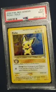 2000 Neo Genesis Pichu Holo #12 Pokemon PSA 9