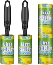 COMMEMA Lint Rollers for Pet Hair Extra Sticky, Pet Hair Remover Set Brush for D