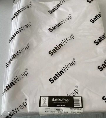 1 Ream (480 sheets) Satin Wrap White Tissue Paper 20" x 30"