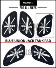 UNION JACK TANK PAD, BLUE For ALL TRIUMPH MOTORCYCLES