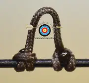 5 Pack Dark Brown Archery Release Bow String Nock D Loop Bowstring BCY #24