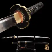 Japanese Handmade Tachi Carbon Steel Cangfeng Full Tang Samurai Sword