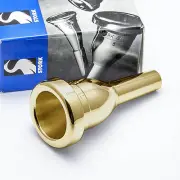 Stork T1 Heavy Weight Large Shank 24K Gold Trombone Mouthpiece NEW