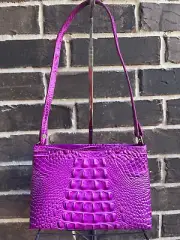 NWT Brahmin LORELEI Shoulder Bag Deep Fuchsia Melbourne Leather purple