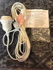 15' Power Electric PlugCord Kit for 16" Paper Lanterns Standard US White Color