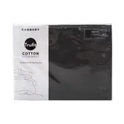 Bambury Tru Fit Fitted Sheet Charcoal Home Bedding Cotton King