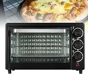 Countertop Pizza Oven, Household Electric Oven Small Cake Baking Oven Multifunctional Breakfast Machine, 0-250℃ Adjustable Temperature & 60 Minutes Timer, for Home Kitchen Restaurants