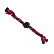 Kong Signature Rope Dual Knot With Ball Dog Toy Canine Active Play Fetch Chew