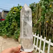 3.1LB Natural Pure Clear Quartz Crystal Point Tower Obelisk Wand Reiki Stone Hea