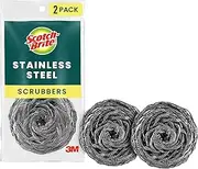 [Scotch-Brite] Stainless Steel Scrubbing Pad, 2-Pads/Pk, 24-Packs (48 Pads Total)