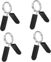 Anneome 4Pcs Barbell Spring Clip Collar Weight Bar Clamps Spring Clip Clamp S...