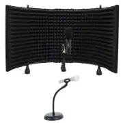 Audio Technica PRO37 Diaphragm Condenser Microphone PRO 37+Mic Stand+Iso Shield