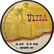 LAZER LINE Ultra Monofilament Fishing Line 1000 m Diameter 0.22 mm Test 5.2 kg White Line - Carp Pike Zander Fishing - Spinner Fishing - Ground Fishing - Monofilament Fishing Tendon - Nylon Thread