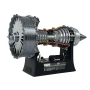 NIKOLATOY 25cm Super RRTrent 900 Turbofan Engine Model with Brushless Motor Pre-Assembled Decoration Science Discovery T