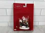 St Nicholas Square Santa With Reindeer Girl With Teddy Bear Christmas